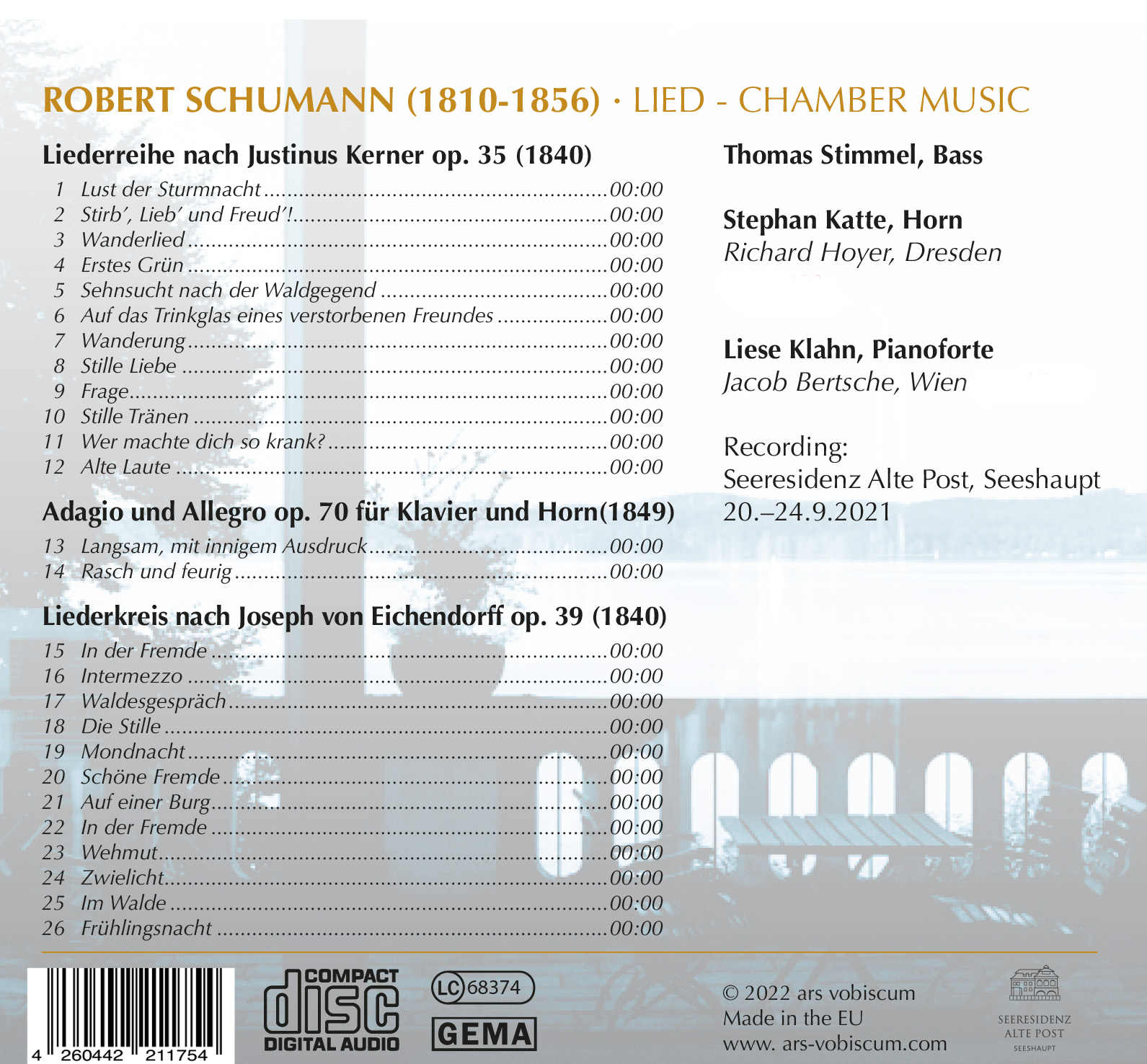 Robert Schumann: »Lied - Chamber Music«